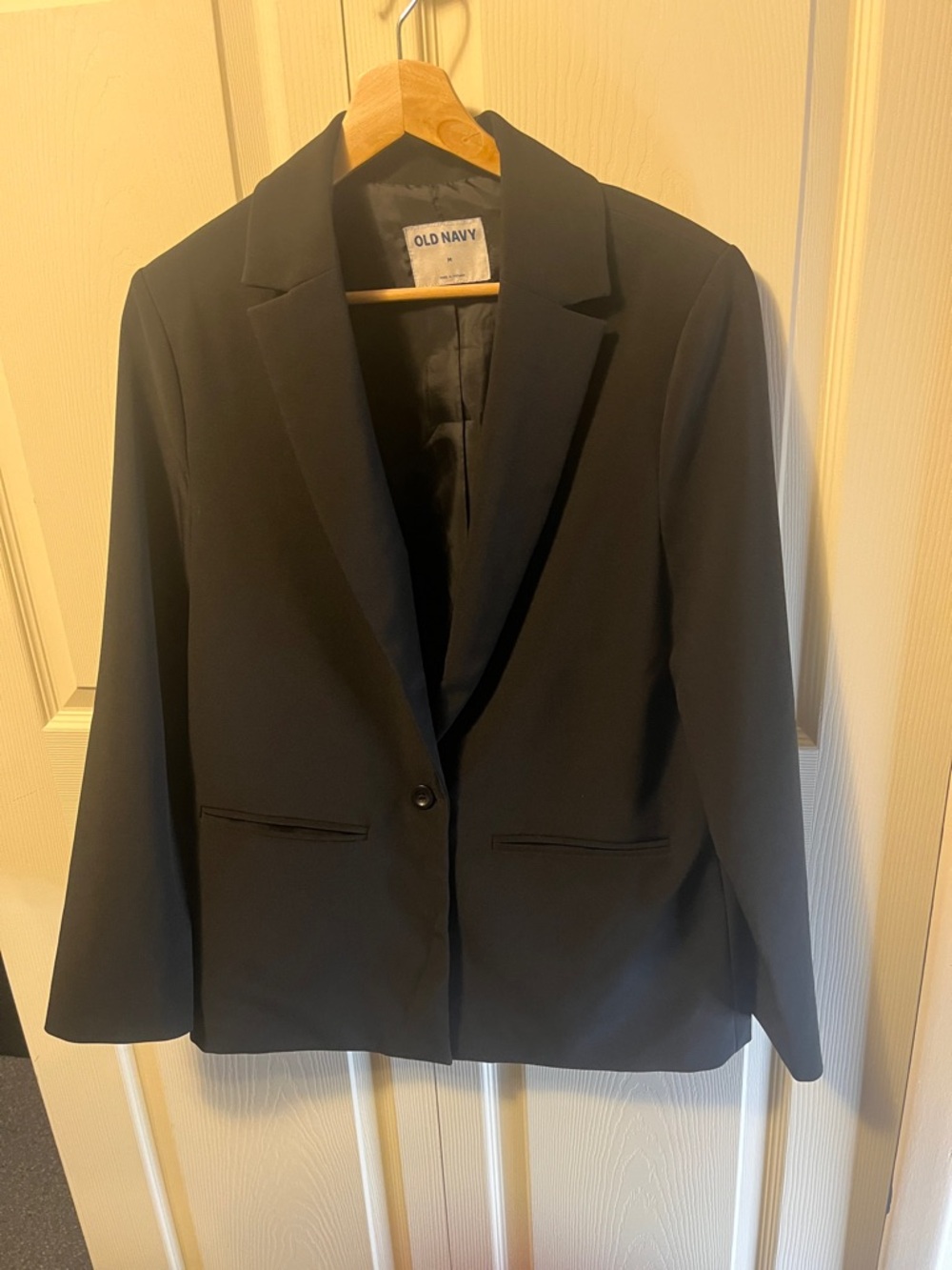 Old Navy Black Women's Single-Button Blazer